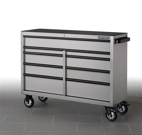 craftsman 53 in stainless steel cabinet|Craftsman Tool Boxes, Chests, & Cabinets .